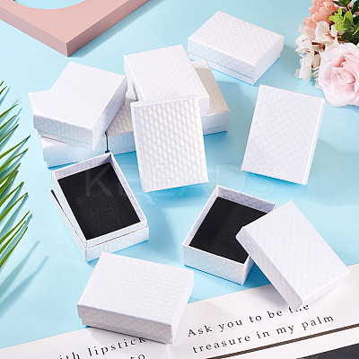 Rhombus Textured Cardboard Gift Storage Boxes LS-CON-TAC0010-03A-01-1