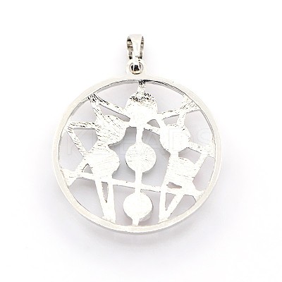 Vintage Chakra Jewelry Gemstone Pendants G-I114-07-1