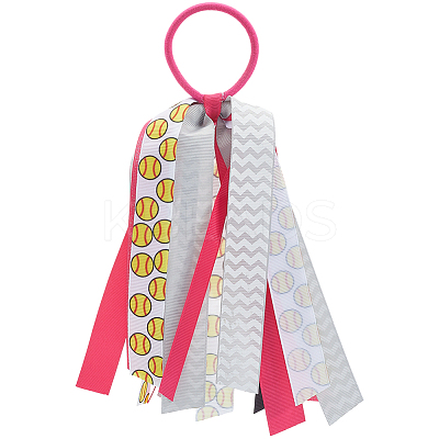 Sports Themes Polyester Elastic Ties Hair Accessories OHAR-WH20011-12H-1