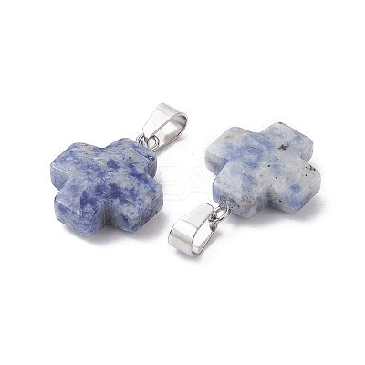 Natural & Synthetic Mixed Gemstone Pendants G-K359-02P-M-1