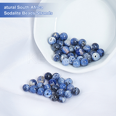 2 Strands Natural South Africa Sodalite Beads Strands G-BBC0001-02A-1