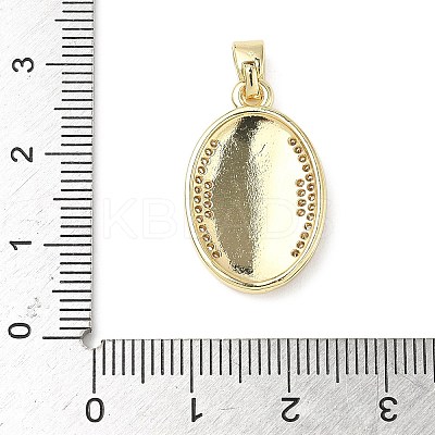 Brass Micro Pave Cubic Zirconia Pendants ZIRC-I356-02G-02-1
