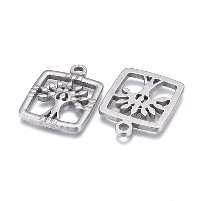 Non-Tarnish 304 Stainless Steel Pendants LS-STAS-F249-24P-1