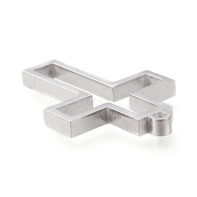 Non-Tarnish 304 Stainless Steel Open Back Bezel Pendants LS-STAS-K208-04P-A-1