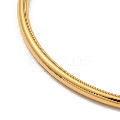 Ion Plating(IP) 304 Stainless Steel Simple Plain Bangle for Women BJEW-F461-01D-G-1