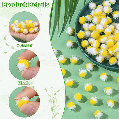 100Pcs Polyester Pom Pom Ball DIY-SC0031-43B-1