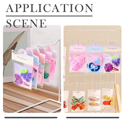 100Pcs Rectangle Gradient Color Paper Hair Clip Display Cards CDIS-TA0001-32-1
