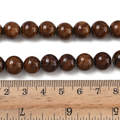 Natural Mashan Jade Round Beads Strands G-D263-10mm-XS14-01-1