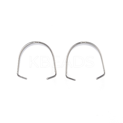 Tarnish Resistant 304 Stainless Steel Snap on Bails X-STAS-D448-081P-1