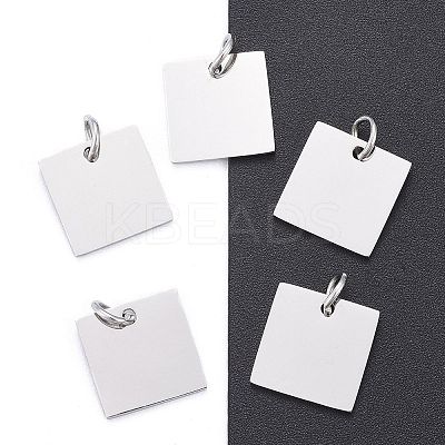 Anti-Tarnish 304 Stainless Steel Stamping Blank Tag Charms STAS-I311-28P-1