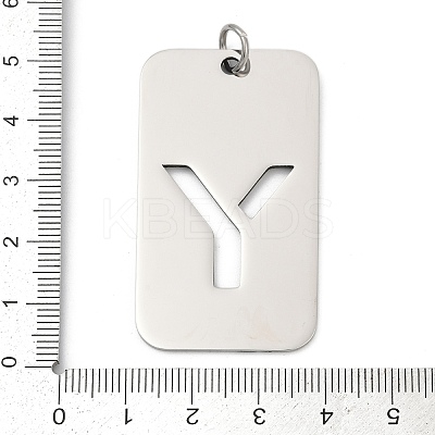304 Stainless Steel Pendants STAS-M115-01P-Y-1