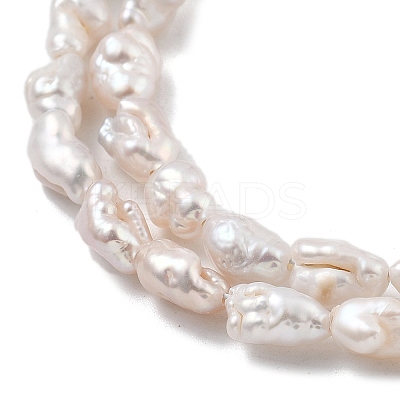 Natural Baroque Keshi Pearl Beads Strands PEAR-P064-06A-01A-1