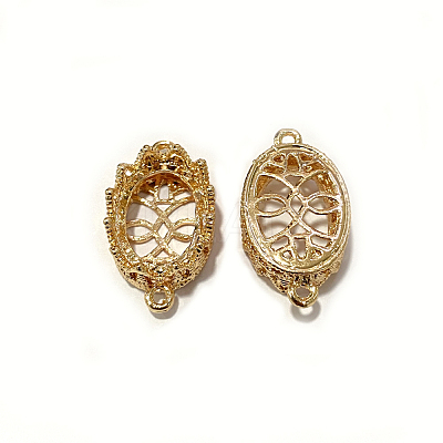Alloy Cabochons Connector Settings X-KK-F763-01KCG-1