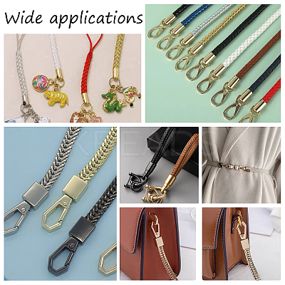 8Sets 4 Colors Zinc Alloy Hardware Bag Lock Accessories FIND-WR0004-70-1