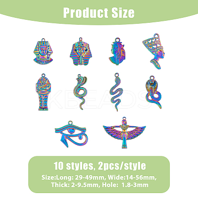 2 Sets Alloy Pendants PALLOY-DC0001-10-1