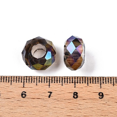 Transparent Glass European Beads GPDL-N005-D14mm-A17-1