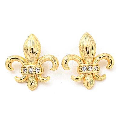 Brass Micro Pave Cubic Zirconia Charms KK-Q809-08G-1