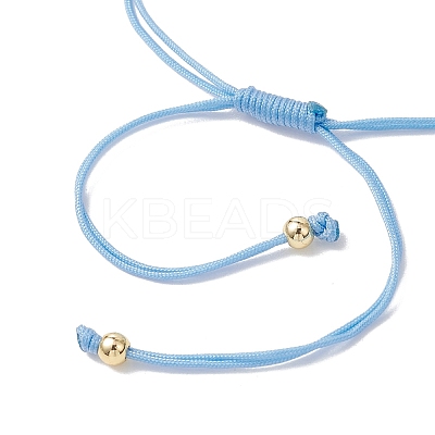 6Pcs 6 Colors Braided Nylon Cord Bracelet Making AJEW-JB01570-1