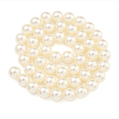 Glass Pearl Beads Strands HY-G002-01D-02-1