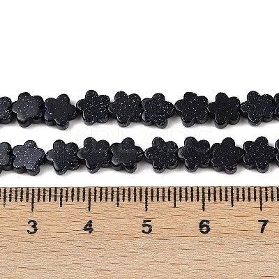 Synthetic Blue Goldstone Beads Strands G-B138-C14-01-1