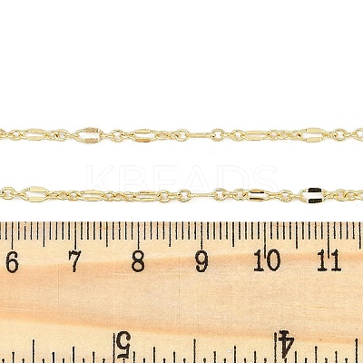 Rack Plating Brass Dapped Chain Necklaces for Women NJEW-H049-04G-1