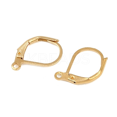 Brass Lever Back Hoop Earrings KK-EC223-C-1