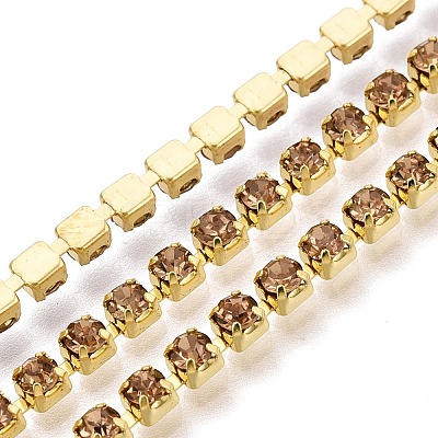 Iron Rhinestone Cup Chains CH-A008-01D-1