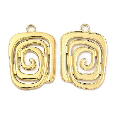 Ion Plating(IP) 304 Stainless Steel Pendants STAS-L020-007G-1