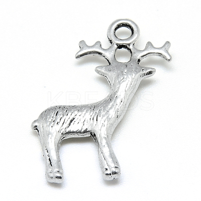 Tibetan Style Alloy Pendants TIBE-S301-043AS-RS-1