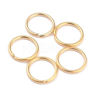 Rack Plating Brass Open Jump Rings X-KK-O139-18R-G-1