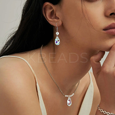 50Pcs Glass Faceted Teardrop Beads FIND-FH0016-62-1