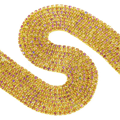 4.8 Yards Iron Rhinestone Cup Chains CH-TA0001-10F-1