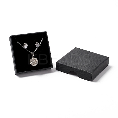 Paper with Sponge Mat Necklace Boxes OBOX-G018-01A-02-1