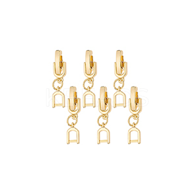 6Pcs Brass Watch Band Clasps DIY-BC0013-44B-G-1