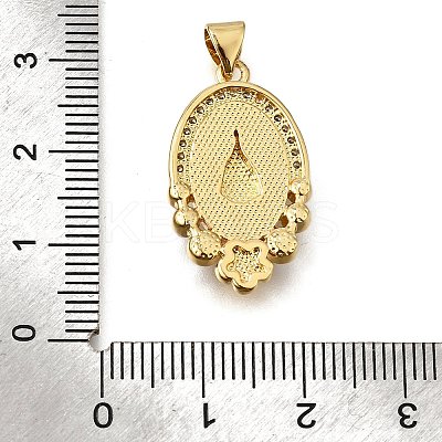 Brass Micro Pave Cubic Zirconia ABS Imitation Pearl Pendants KK-D328-02G-A-1