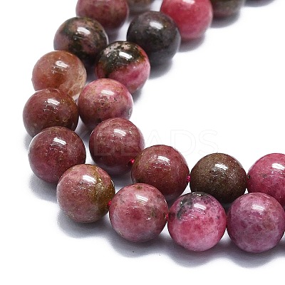 Natural Rhodonite Beads Strands G-K245-A11-04-1
