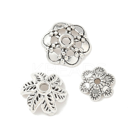 Tibetan Style Alloy Bead Caps FIND-B050-02AS-03-1