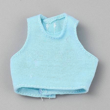 Cloth Doll Sleeveless T-shirt DIY-WH0622-255B-1