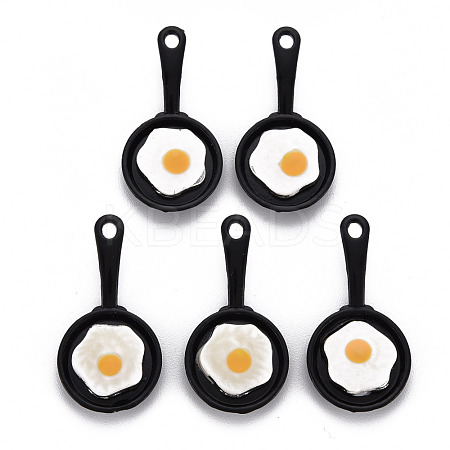 Spray Painted Alloy Enamel Pendants ENAM-N055-031-B01-NR-1