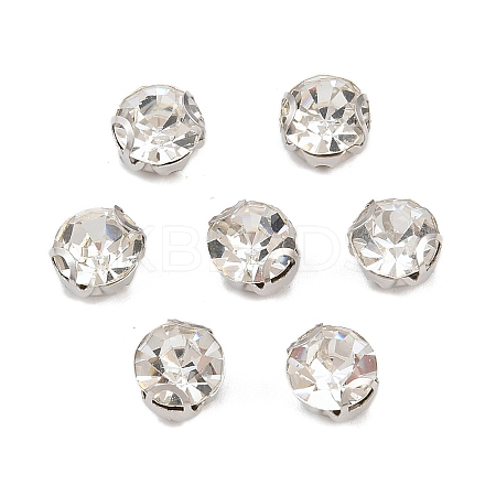 Flat Round Sew on Rhinestone Montee Beads STAS-B107-01C-01P-1