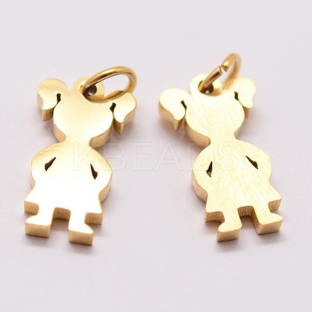 Ion Plating(IP) 316 Surgical Stainless Steel Pendants STAS-K116-02G-B-1