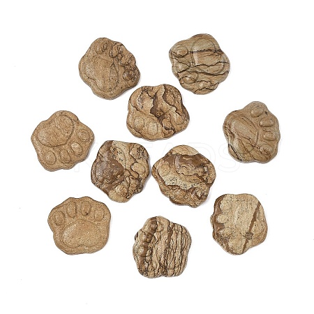 Natural Picture Jasper Carved Cabochons G-I395-A01-1