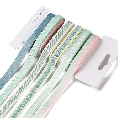 18 Yards 6 Styles Polyester Ribbon SRIB-Q022-F02-1