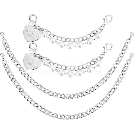 4Pcs 2 Style Iron Shoe Chain DIY-FG0003-14-1