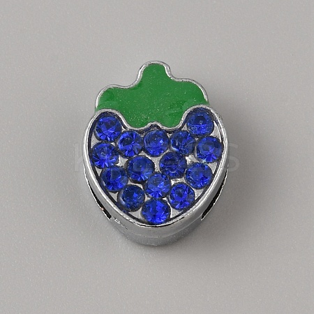 Alloy Rhinestone Slide Charms FIND-WH0419-90C-1
