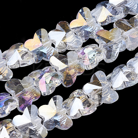 Electroplate Glass Beads EGLA-Q091-14mm-B19-1