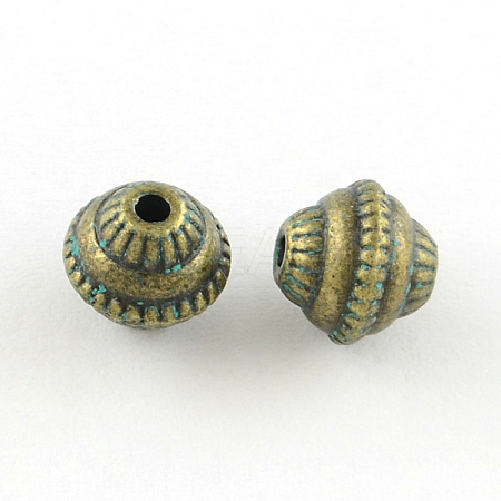 Bicone Zinc Alloy Beads PALLOY-R065-193-LF-1