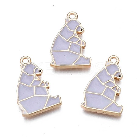 Rack Plating Alloy Enamel Pendants LS-ENAM-S122-76-1