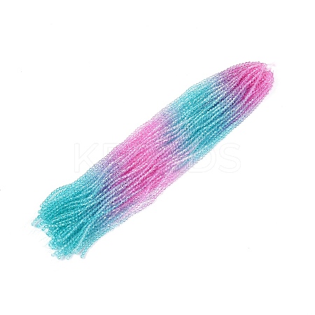 Gradient Color Baking Paint Glass Bead Strands DGLA-A039-T2mm-A05-1
