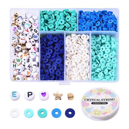 1350Pcs Polymer Clay Beads Kit for DIY Jewelry Making DIY-YW0004-39C-1